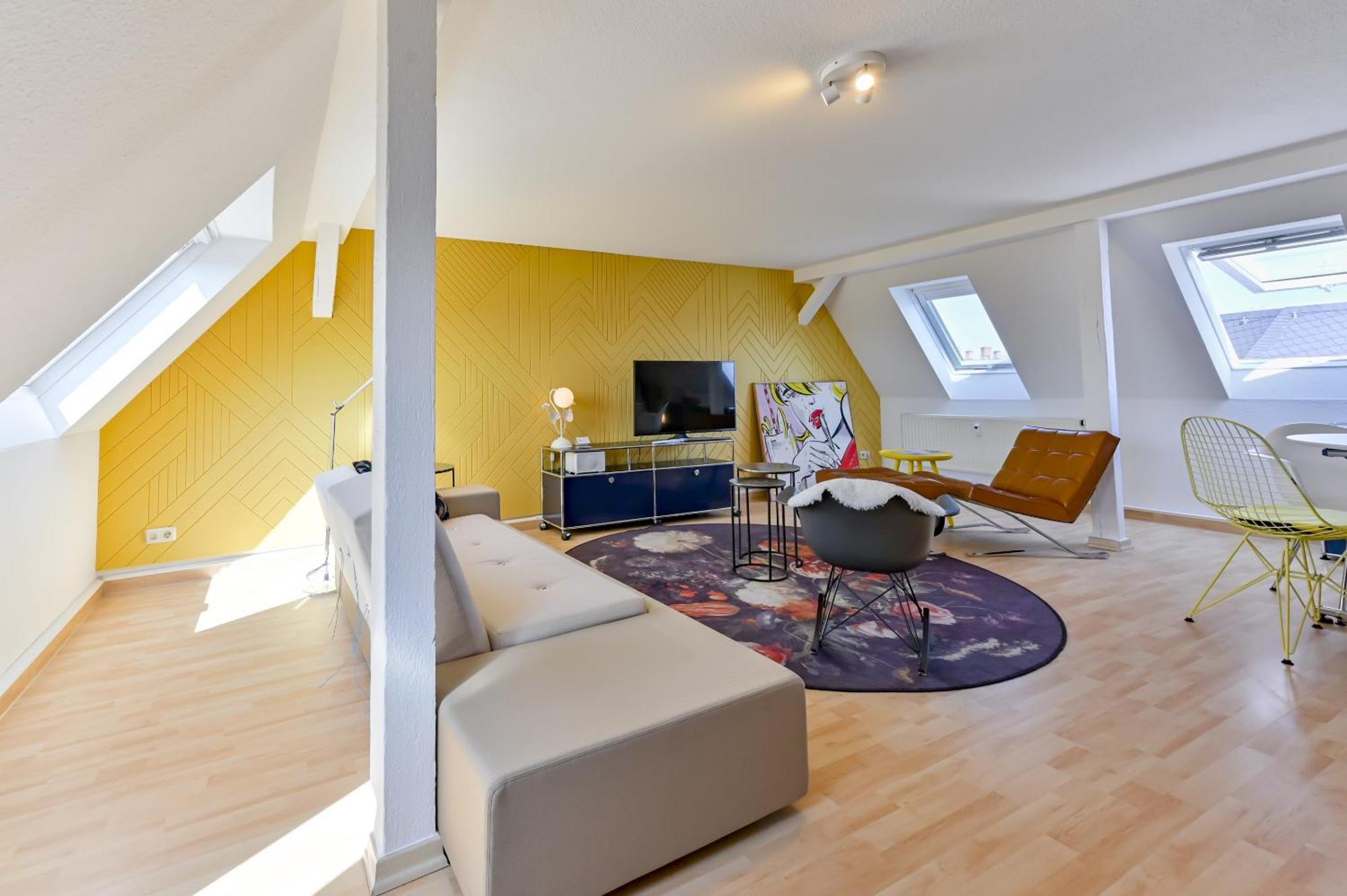 Appartamento Premium Quartier Clara , Karl Und Fritz Auf Dem Kassberg Mit Eigenem Stellplatz Chemnitz Camera foto